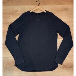 Velvet by Graham & Spencer Men’s Dark Gray Waffle Knit Thermal Size Large